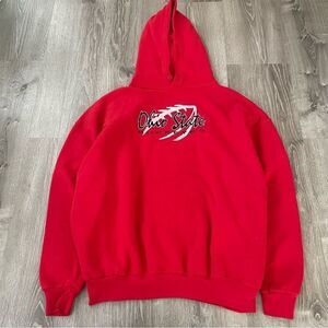 Vintage B-Wear Ohio State Buckeyes Hoodie Sweatshirt Made In USA Size XXL